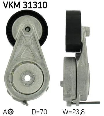Feszítőgörgő, Hosszbordás Szíj - SKF (VKM31310)