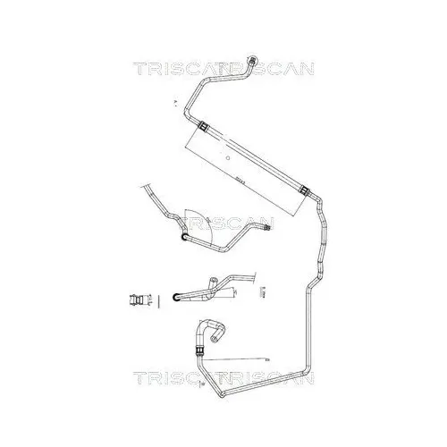 Przewód Wspomagania Peugeot 206/206+ 01-12 - TRISCAN (851628005)