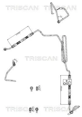 Przewód Wspomagania Audi Tt 98-06 - TRISCAN (851629047)