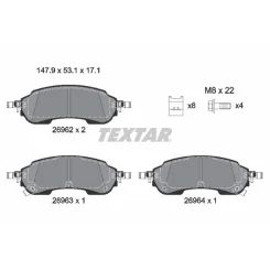 Klocki Ham. Vw T. Amarok 2,0-3,0 Tdi 4Motion 23-/Ford Ranger 22- - TEXTAR (2696201)