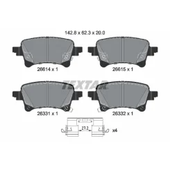 Klocki Ham. Jeep T. Gladiator/Wrangler 2,0-6,4/3,0 D 21- - TEXTAR (2661401)