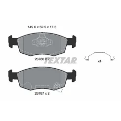 Klocki Ham. Fiat P. 500/Panda 1,0 Hybrid/Elektro 20- - TEXTAR (2678601)