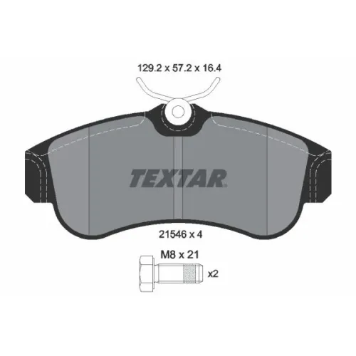 Fékbetét Készlet, Tárcsafék - TEXTAR (2154601)