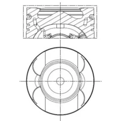 Tłok Db Om651 83,00 Std - MAHLE (001PI00133000)