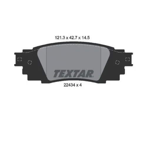 Fékbetét Készlet, Tárcsafék - TEXTAR (2243401)