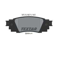 Fékbetét Készlet, Tárcsafék - TEXTAR (2243401)