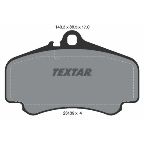 Fékbetét Készlet, Tárcsafék - TEXTAR (2313901)