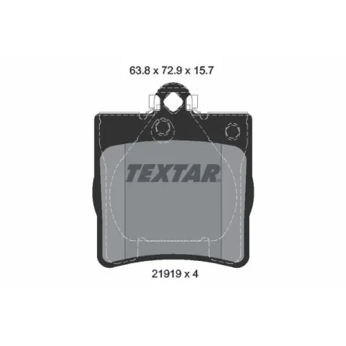 Fékbetét Készlet, Tárcsafék - TEXTAR (2191903)