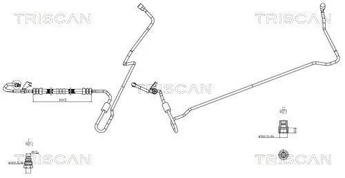 Przewód Wspomagania Saab 9-3 98-08.03 - TRISCAN (851665001)
