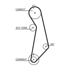 Fogasszíj - GATES (GAT5489XS)