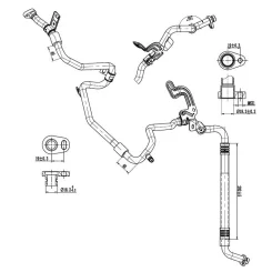 Przewód Klimatyzacji Fiat, Renault - TRISCAN (901010025)