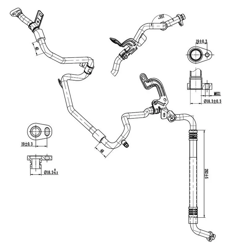 Przewód Klimatyzacji Fiat, Renault - TRISCAN (901010025)