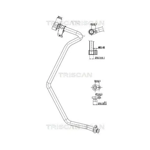 Przewód Klimatyzacji Nissan, Opel, Renault - TRISCAN (901010050)