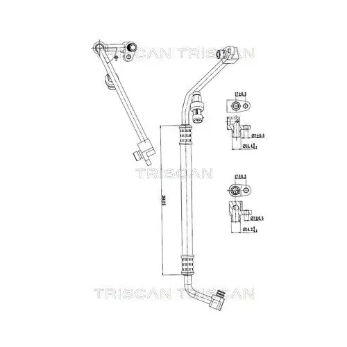Przewód Klimatyzacji Renault, Nissan, Opel - TRISCAN (901010012)