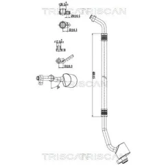 Przewód Klimatyzacji Mercedes-Benz - TRISCAN (901023009)