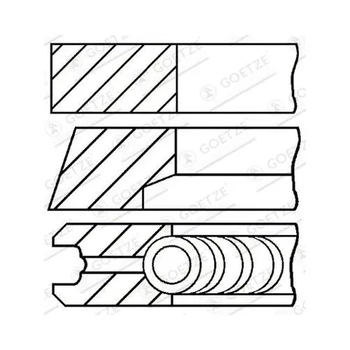 PierCienie Tłokowe Fiat Punto - GOETZE ENGINE (08-524900-00)