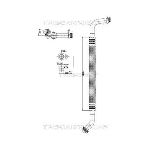 Przewód Klimatyzacji Opel, Psa, Toyota, Fiat - TRISCAN (901010044)