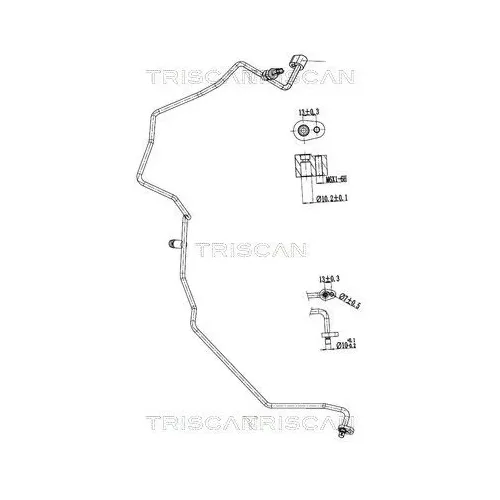 Przewód Klimatyzacji Dacia - TRISCAN (901025049)