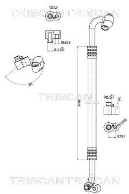 Przewód Klimatyzacji Vw - TRISCAN (901029140)