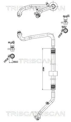 Przewód Klimatyzacji Dacia - TRISCAN (901025046)