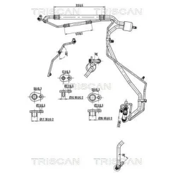 Przewód Klimatyzacji Citroën, Peugeot - TRISCAN (901028117)