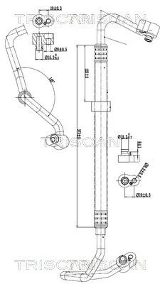 Przewód Klimatyzacji Vw - TRISCAN (901029086)