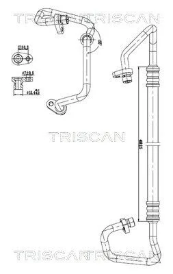 Przewód Klimatyzacji Dacia - TRISCAN (901025034)