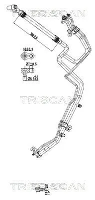 Przewód Klimatyzacji Tesla - TRISCAN (901081015)