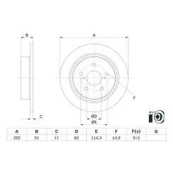 Féktárcsa - BOSCH (0986479H27)