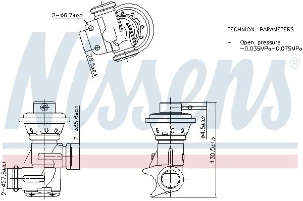 Agr-Szelep - NISSENS (NIS98496)