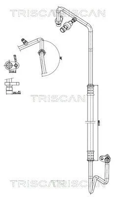 Przewód Klimatyzacji Dacia - TRISCAN (901025014)