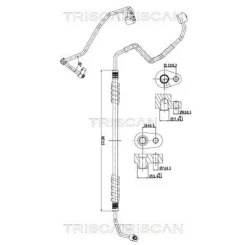 Przewód Klimatyzacji Citroën, Peugeot - TRISCAN (901028118)