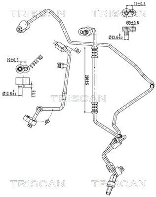 Przewód Klimatyzacji Vw, Audi, Skoda - TRISCAN (901029082)