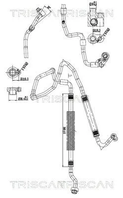 Przewód Klimatyzacji Vw, Audi - TRISCAN (901029139)