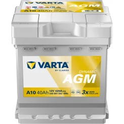 Akumulator 12V 40Ah/420A L-  175X175X190 Dynamic Agm - VARTA (540901042K262)