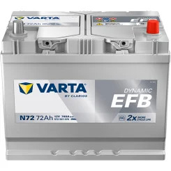 Akumulator 12V 72Ah/760A L-  261X175X220 Dynamic Efb - VARTA (572501076K262)