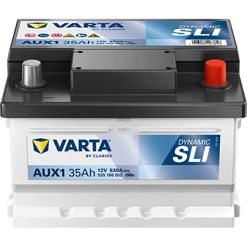 Akumulator 12V 35Ah/520A  212X175X140 Dynamic Aux Agm - VARTA (535106052K262)
