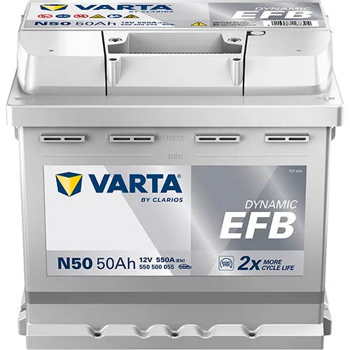 Akumulator 12V 50Ah/550A L-  207X175X190 Dynamic Efb - VARTA (550500055K262)