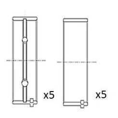 Panewki Gł. Nissan 2.7Td/3.0Td Std - FAI AutoParts (BM1001-STD)