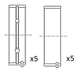Panewki Gł. Nissan 2.7Td/3.0Td Std - FAI AutoParts (BM1001-STD)