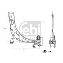 Wahacz Vw P. Atlas (Ca),Atlas 4Motion (Ca),Atlas Cross Sport (Cm),Atlas Cross Sport 4Motion (Cm),Teramont 4Motion (Ca) 16- Pr - FEBI BILSTEIN (FE1003638)