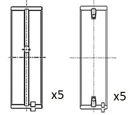 Panewki Gł. Opel 1.5Td/1.7Td 0.25 Kpl. - FAI AutoParts (BM1002-025)