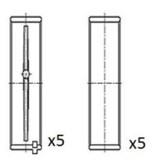 Panewki Gł. Peugeot 1.6 Std Kpl. - FAI AutoParts (BM1024-STD)