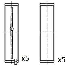 Panewki Gł. Peugeot 1.6 Std Kpl. - FAI AutoParts (BM1024-STD)