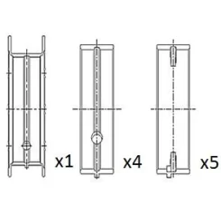 Panewki Gł. Ford 1.6/1.8/2.0 Std - FAI AutoParts (BM1049-STD)
