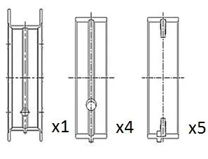 Panewki Gł. Ford 1.6/1.8/2.0 Std - FAI AutoParts (BM1049-STD)