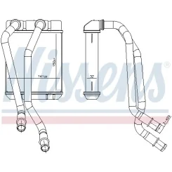 Nagrzewnica Dacia Duster 1,5 10-18 - NISSENS (NIS707303)