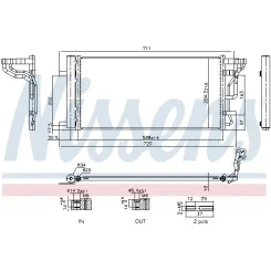 Skraplacz Klimatyzacji Kia Ceed 1,6 18- - NISSENS (NIS940978)