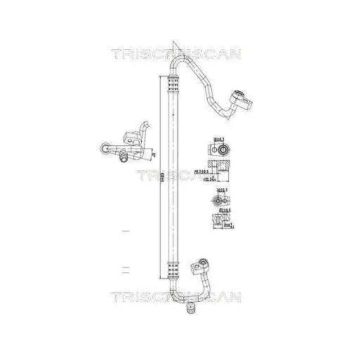 Przewód Klimatyzacji Ford Transit 2.2 Tdci, 2.0 13-18 - TRISCAN (901016043)