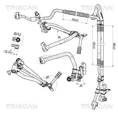 Przewód Klimatyzacji Ford Transit 2.0 15-23 - TRISCAN (901016058)